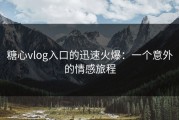 糖心vlog入口的迅速火爆：一个意外的情感旅程