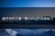 细节中的力量：糖心vlog的隐藏魅力